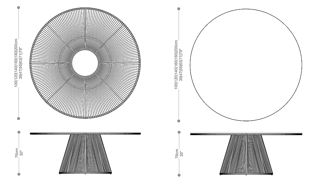 Image of the main dimensions of the product
