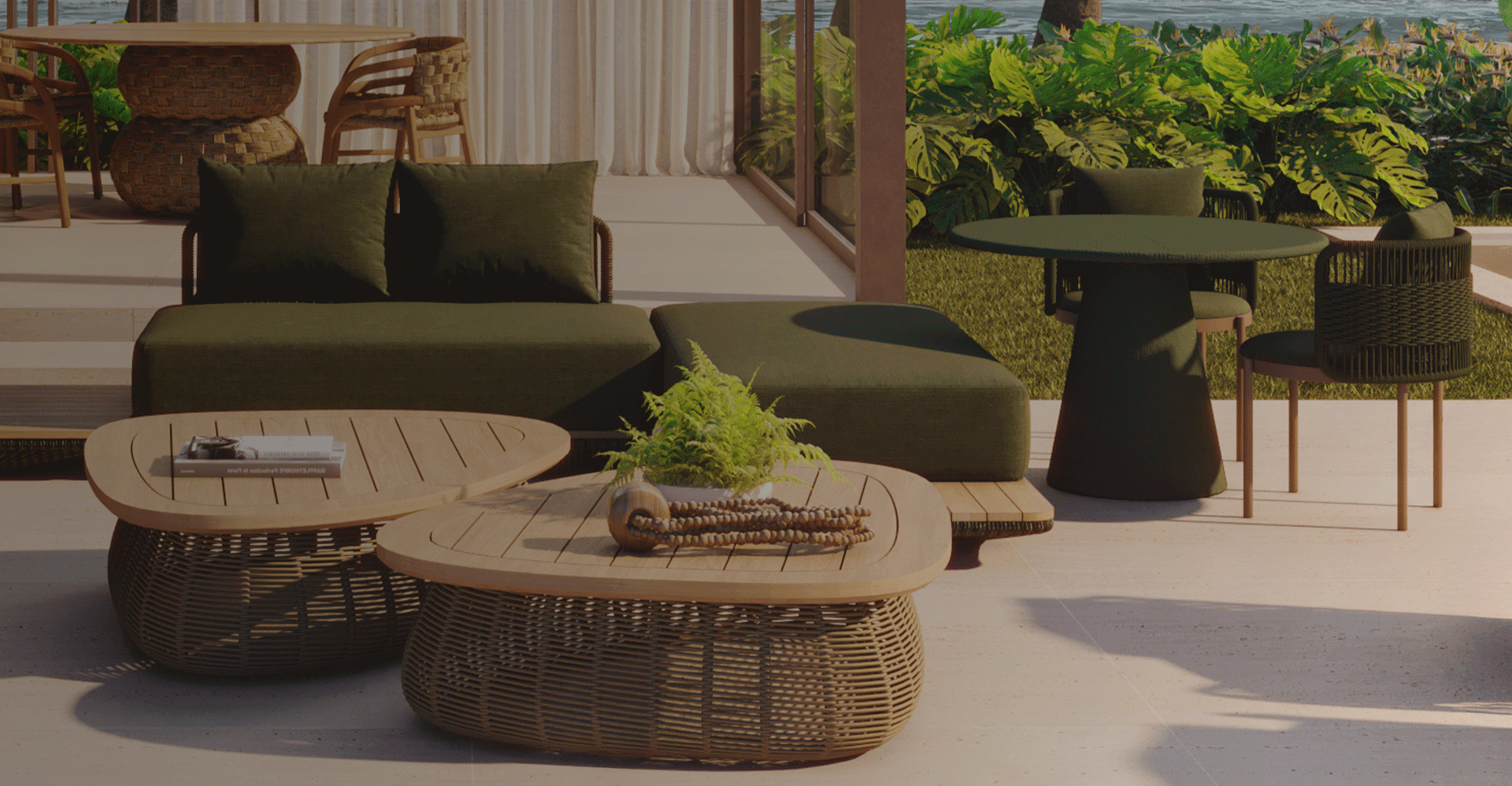 Outdoor Cone Dining Table