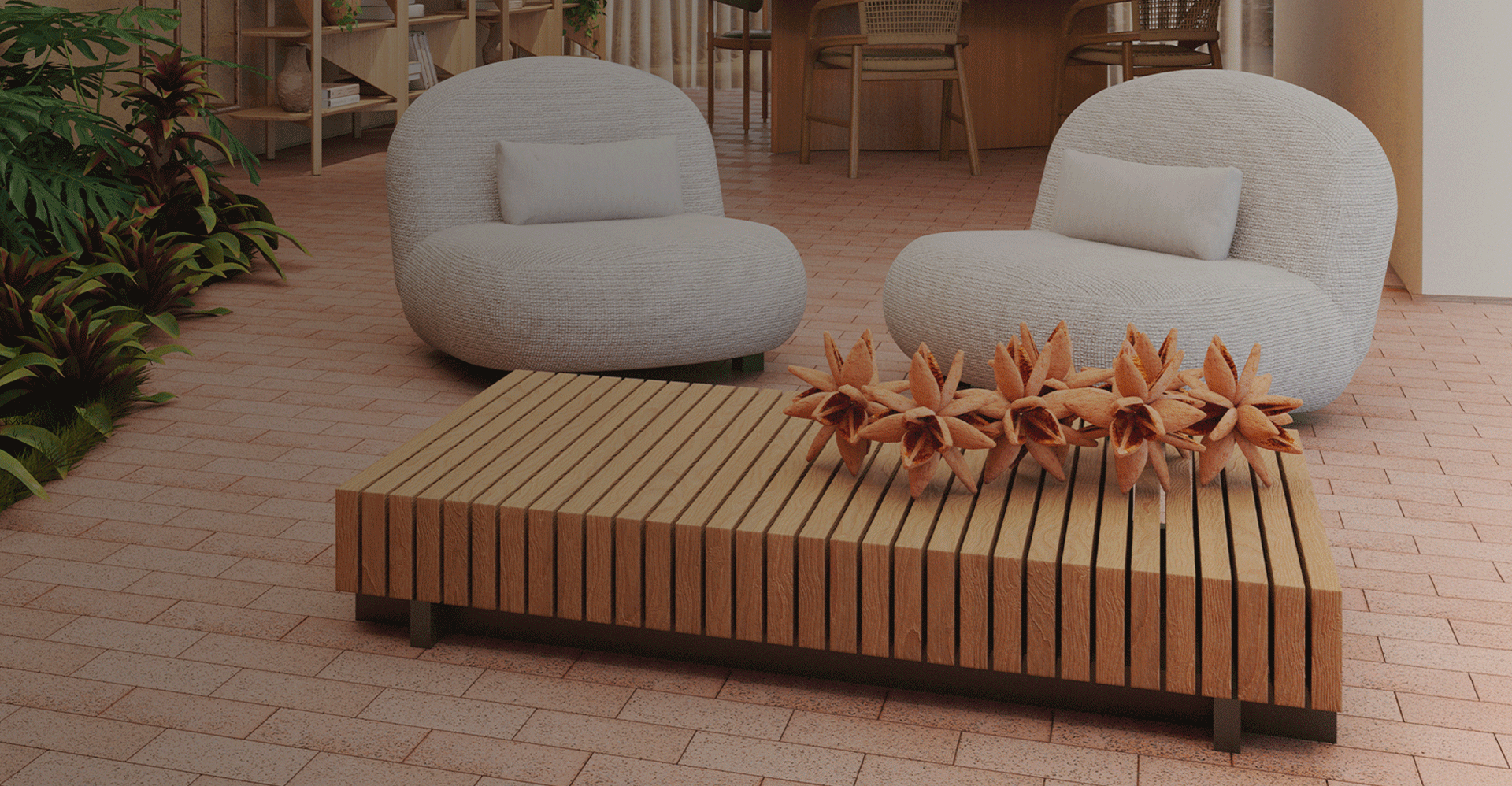 Nickel Coffee Table