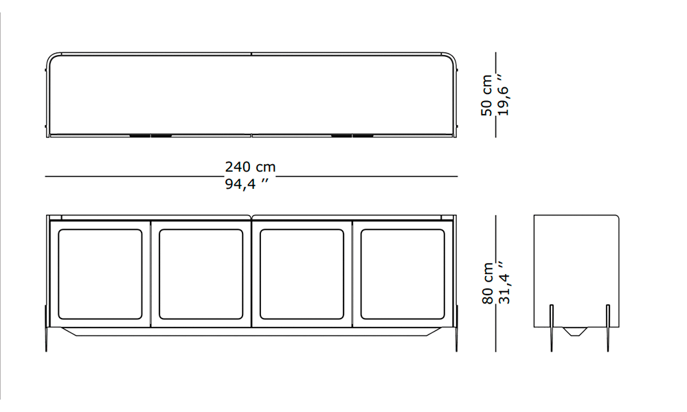 Imagen de las dimensiones principales del producto
