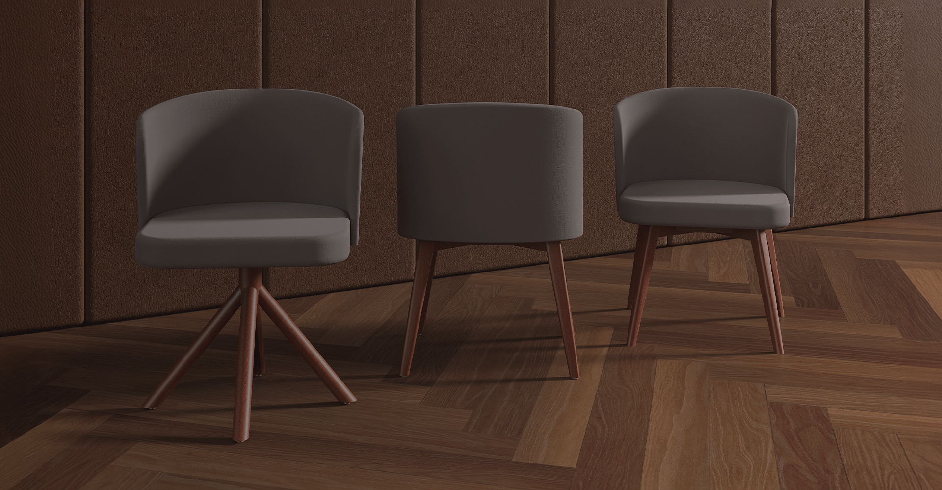 Edge Swivel Chair Without Armrests