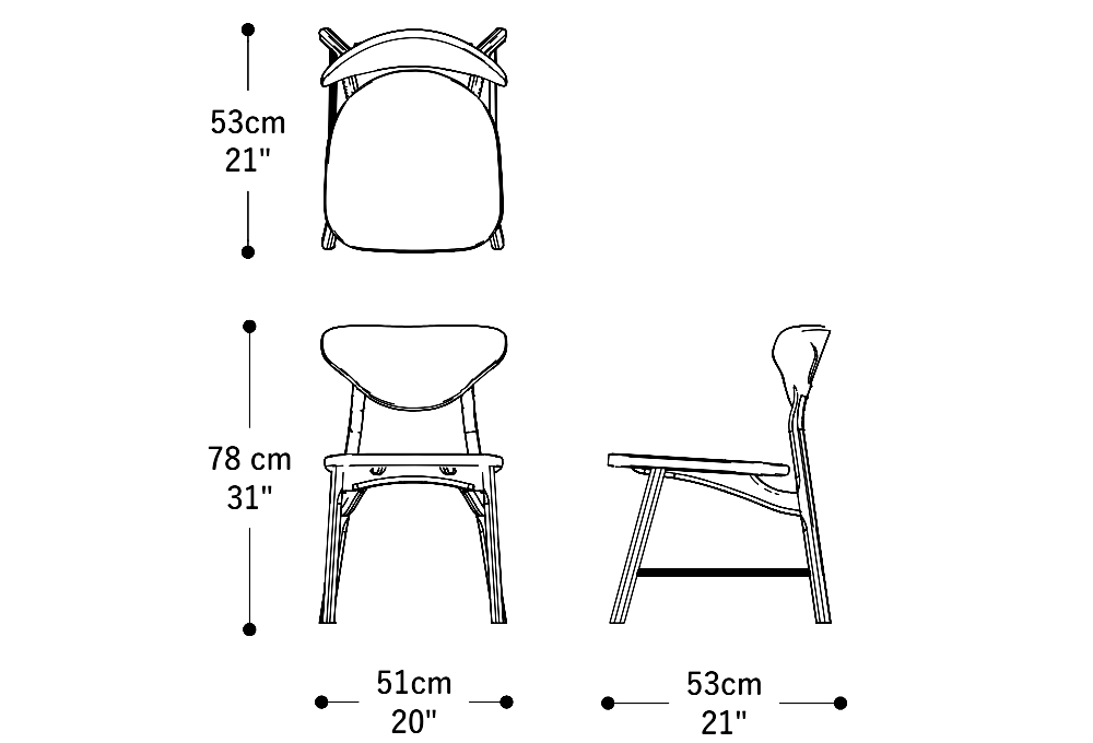 Image of the main dimensions of the product