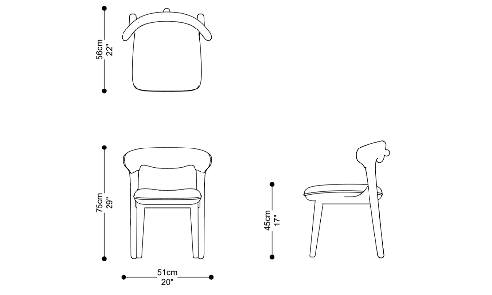 Imagen de las dimensiones principales del producto
