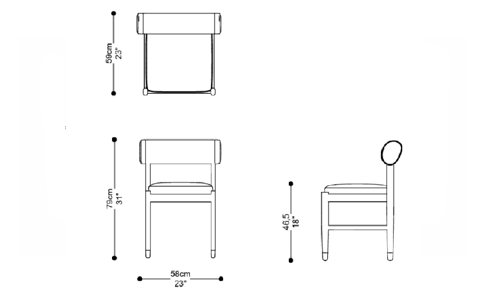 Imagen de las dimensiones principales del producto