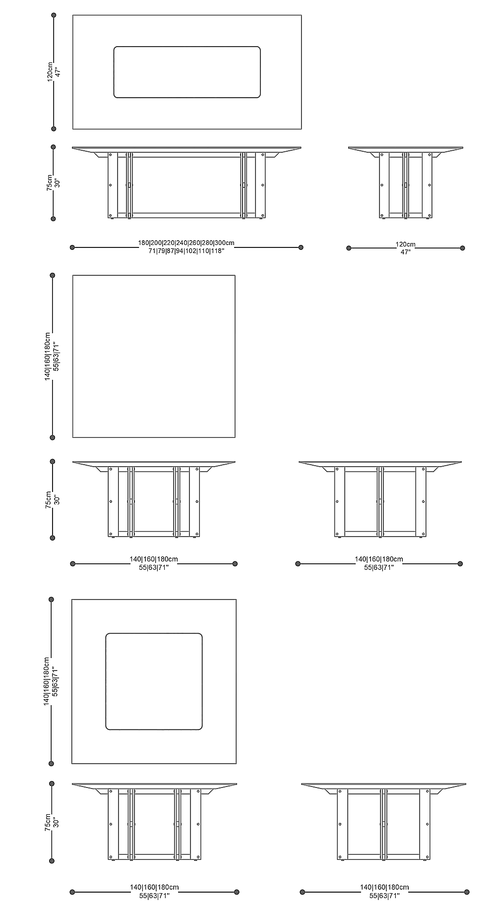 Image of the complete dimensions of the product
