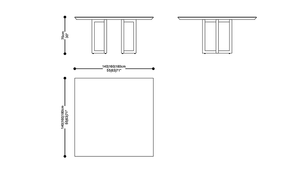 Image of the complete dimensions of the product