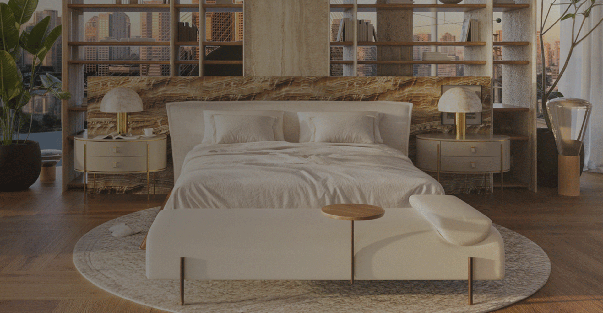 Palermo Oval Bedside Table