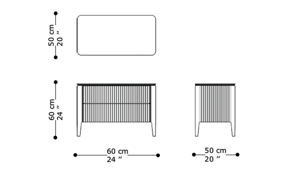 Imagen de las dimensiones principales del producto