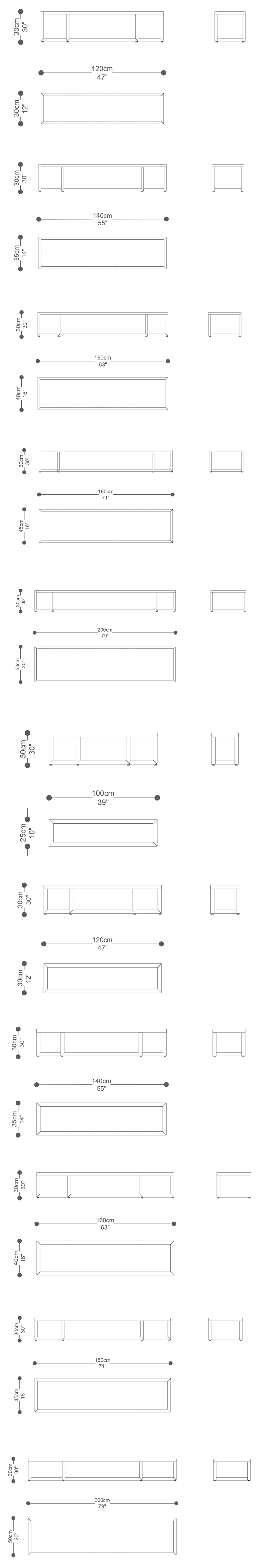 Image of the complete dimensions of the product