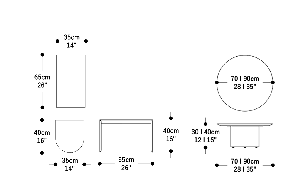 Image of the complete dimensions of the product