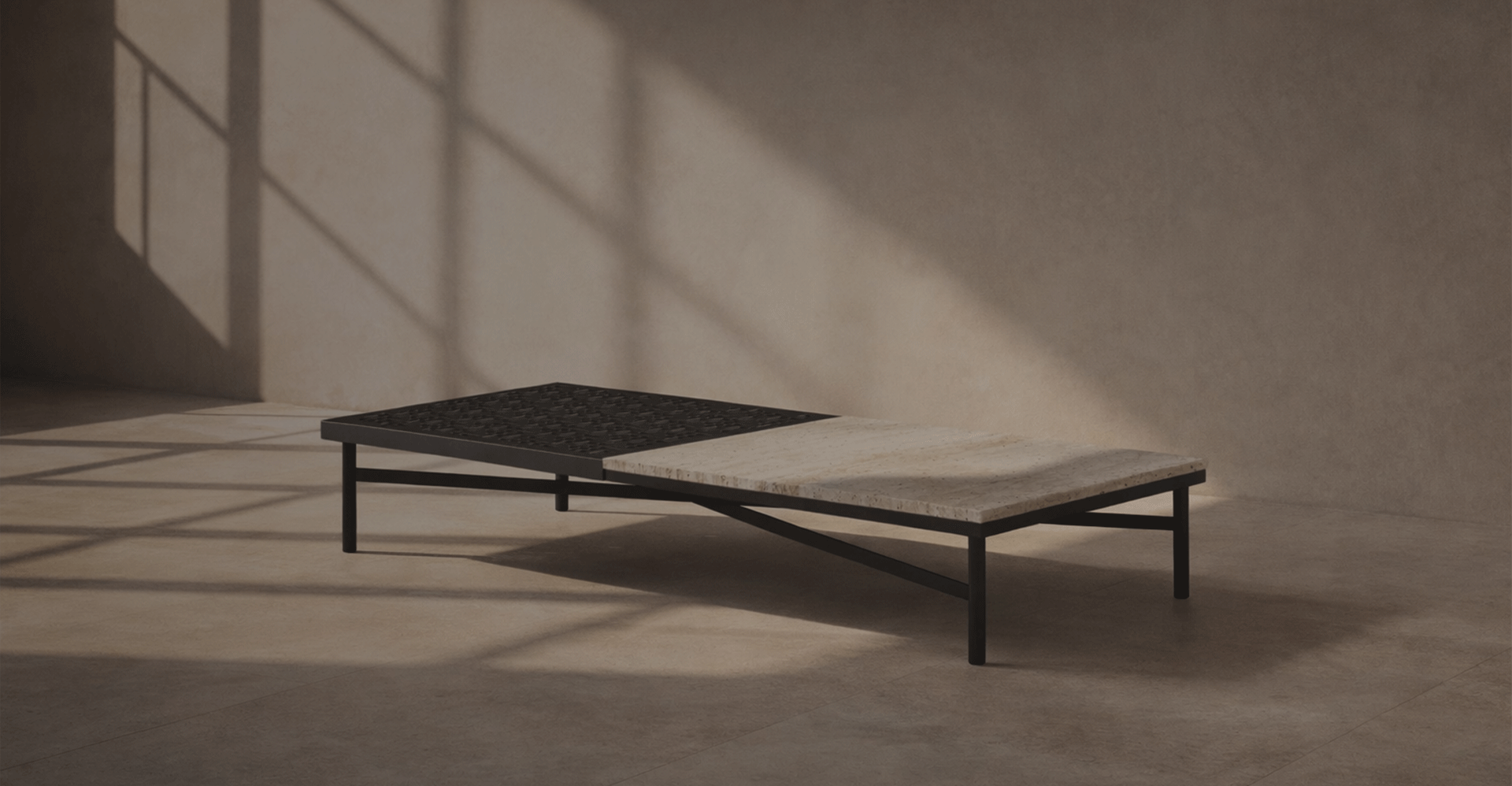 Iron Stone Coffee Table
