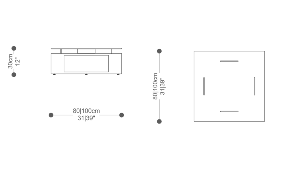 Imagem das dimensões principais do produto