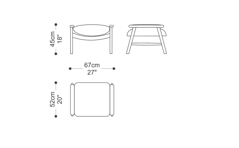 Image of the complete dimensions of the product