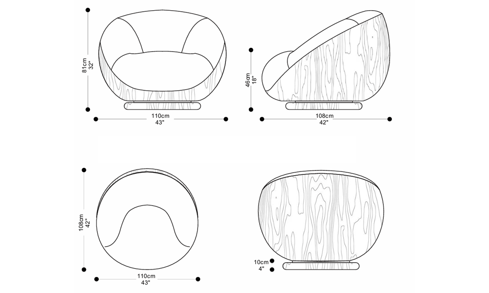 Imagem das dimensões principais do produto